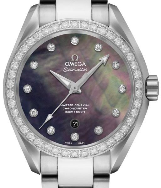 Omega Seamaster Aqua Terra Ladies Diamond 34mm Watch