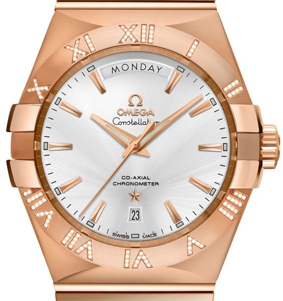 Omega Constellation Solid 18K Gold Men's Watch 123.55.38.22.02.001